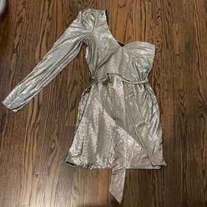 New with Tags Silver Sparkle Mini Dress